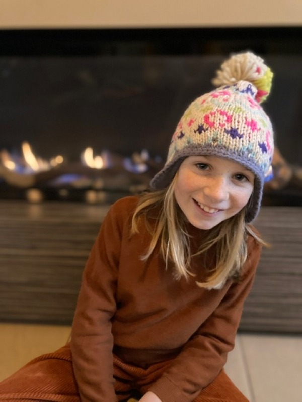 barts muts multicolor met ingebouwde oorverwarmer