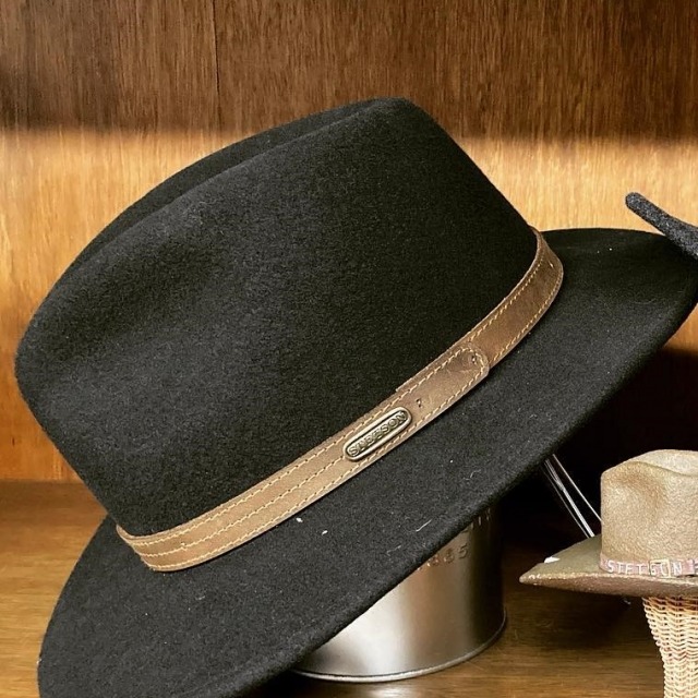 hoed, stetson, zwart